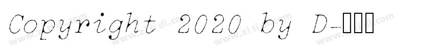 Copyright 2020 by D字体转换
